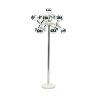 Lampadaire Suisse chrome par Trix et Robert Haussmann 1965