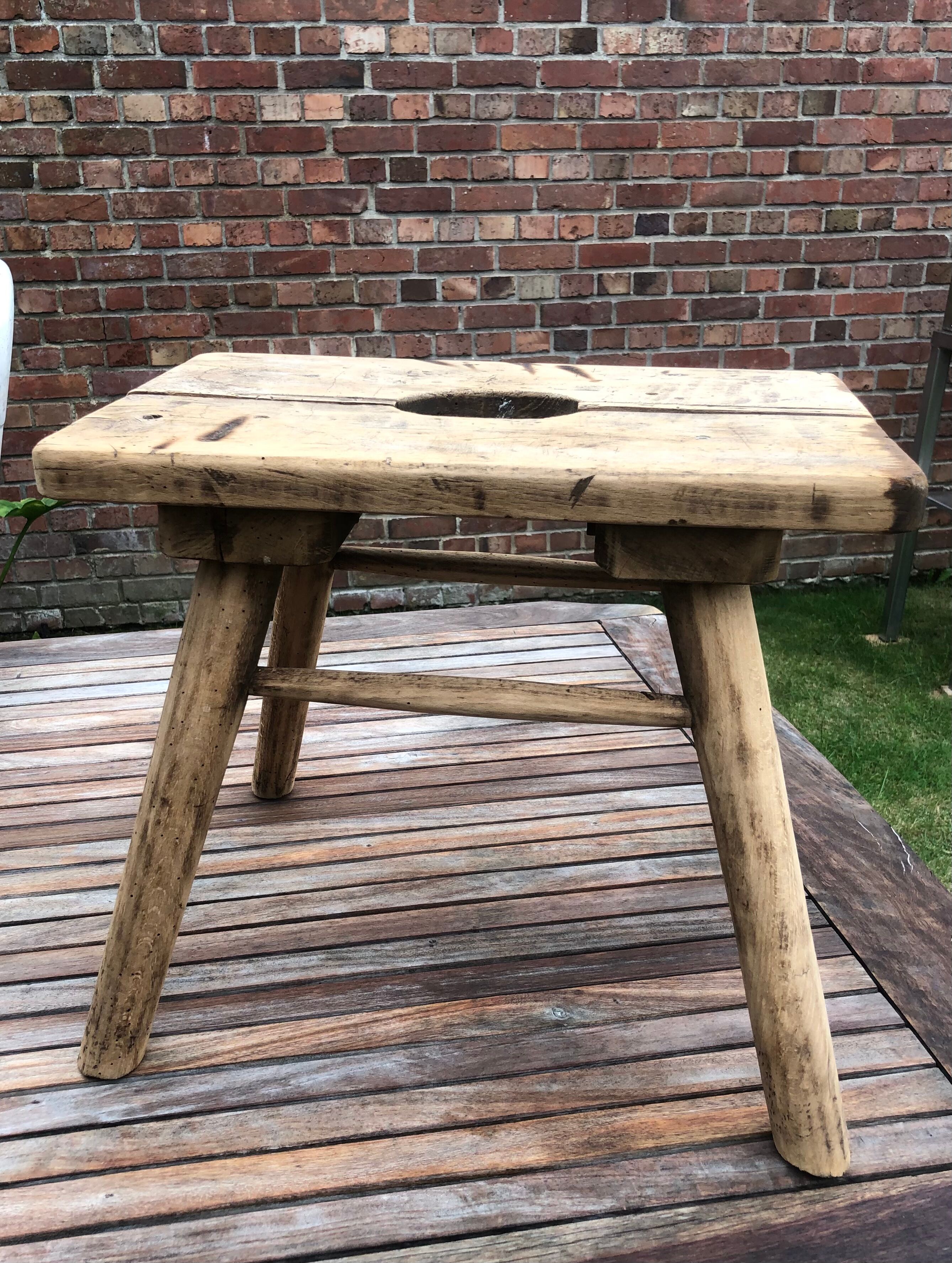 Old milking stool