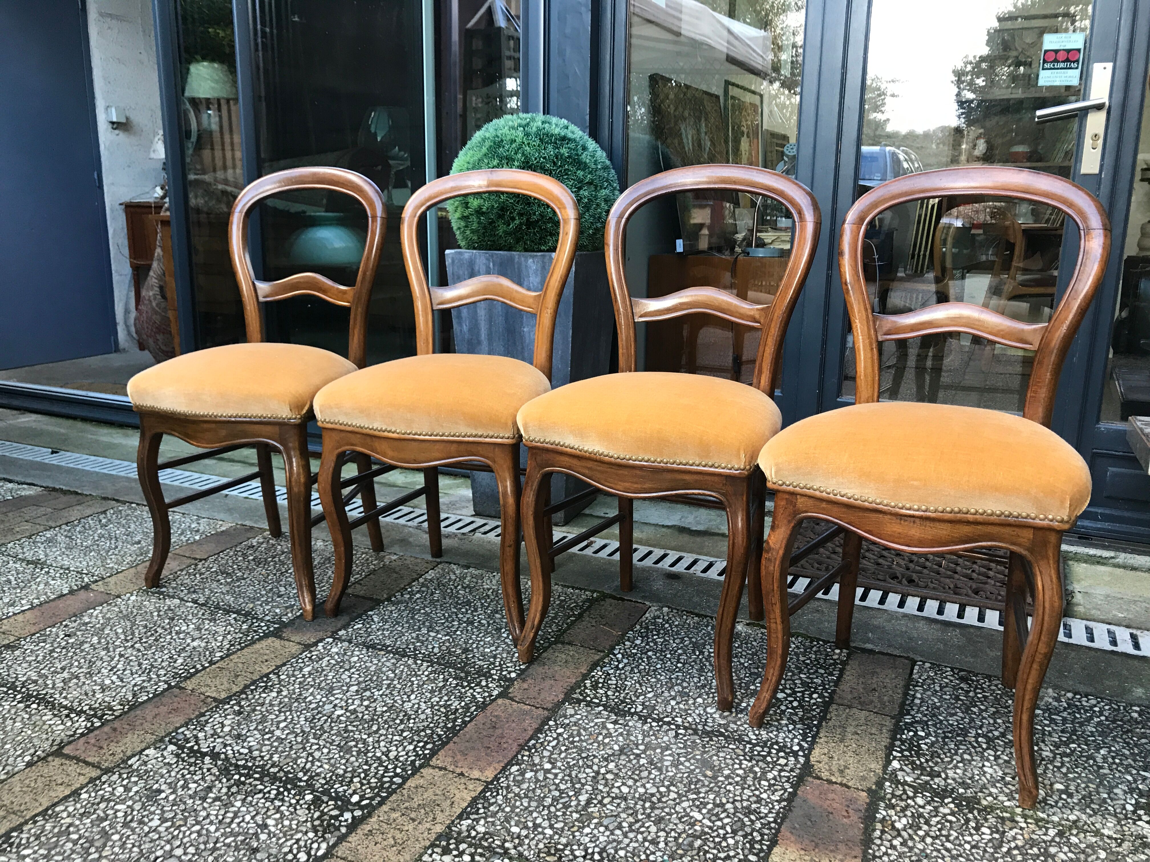 Four Louis Philippe chairs