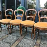 Four Louis Philippe chairs
