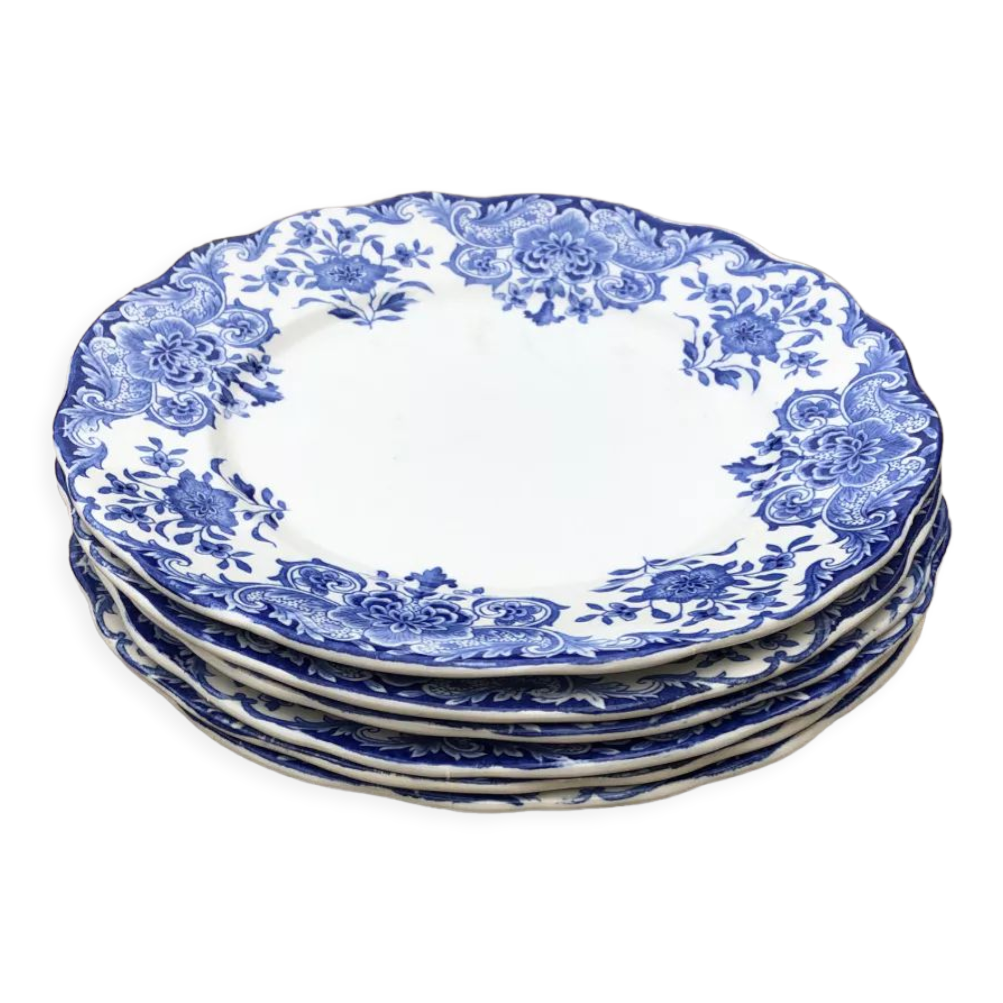 Set of 6 plates Dordrecht BFK Boch