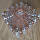 Vintage 60s two-tone square ceiling light