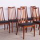Leather and Teak Dining Chairs by Leslie Dandy for G-Plan, 1960s, Set of 6