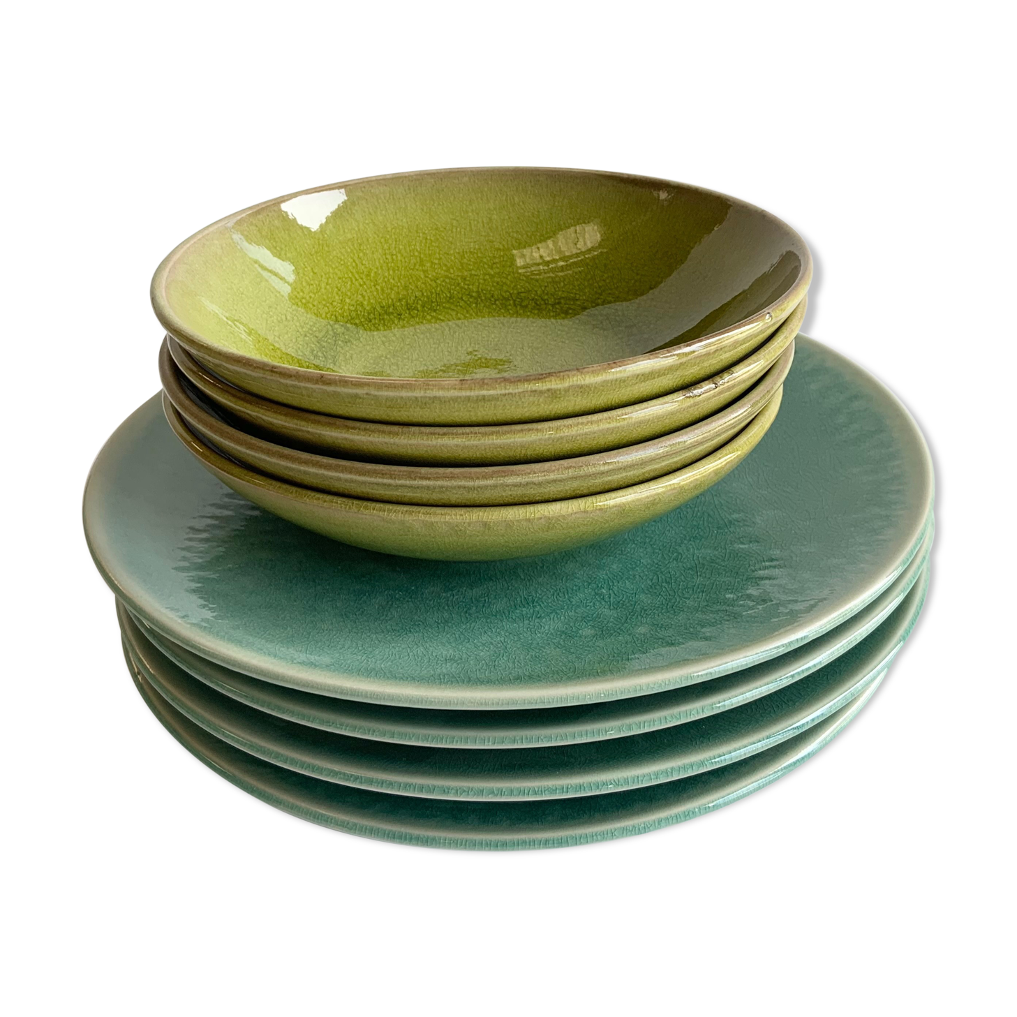 Jars Tourron jade plates - lime tree