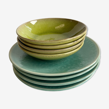 Jars Tourron jade plates - lime tree