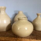 Set of 4 sandstone 70's vases