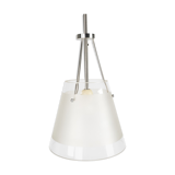 Dutch design - Hala Zeist - hanging lamp - satined glass - marked - post modern - 80's