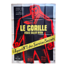 Affiche cinéma originale "Le Gorille vous salue bien" Lino Ventura 120x160cm 1958