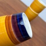 Mid-century hand-painted German décor, ceramic jug 507 with cups from Stützel & Sachs Aalen Keramik, 1960s, set of 5.