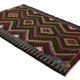 Turkish Kilim Yuruk Vintage 169x300 cm Geometric Green Red Yellow