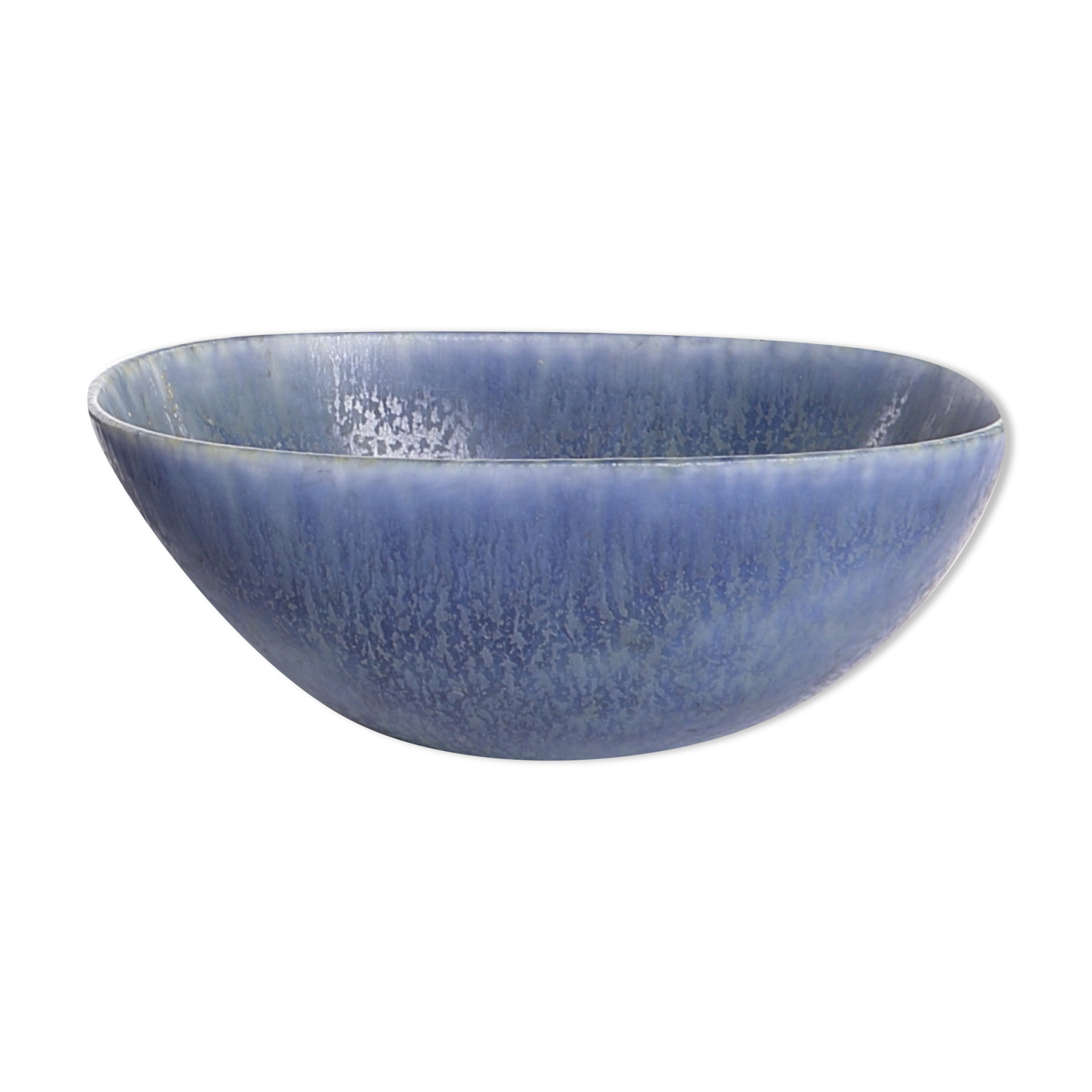 Blue bowl by Carl Harry Stålhane and Gunnar Nylund 50s