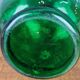 Antique Art Nouveau carafe - Bird jug enamelled glass