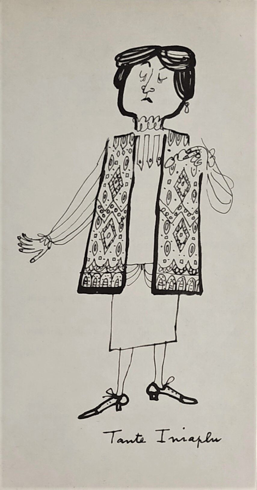 Illustration daninos -family series- " aunt iniaplu "