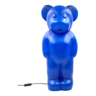 Postmodern Blue Bear lamp, Heinz Klein for Elmar Flötotto Germany 1990s