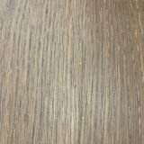 Extendable oak dining table, white legs, 4/6 place settings