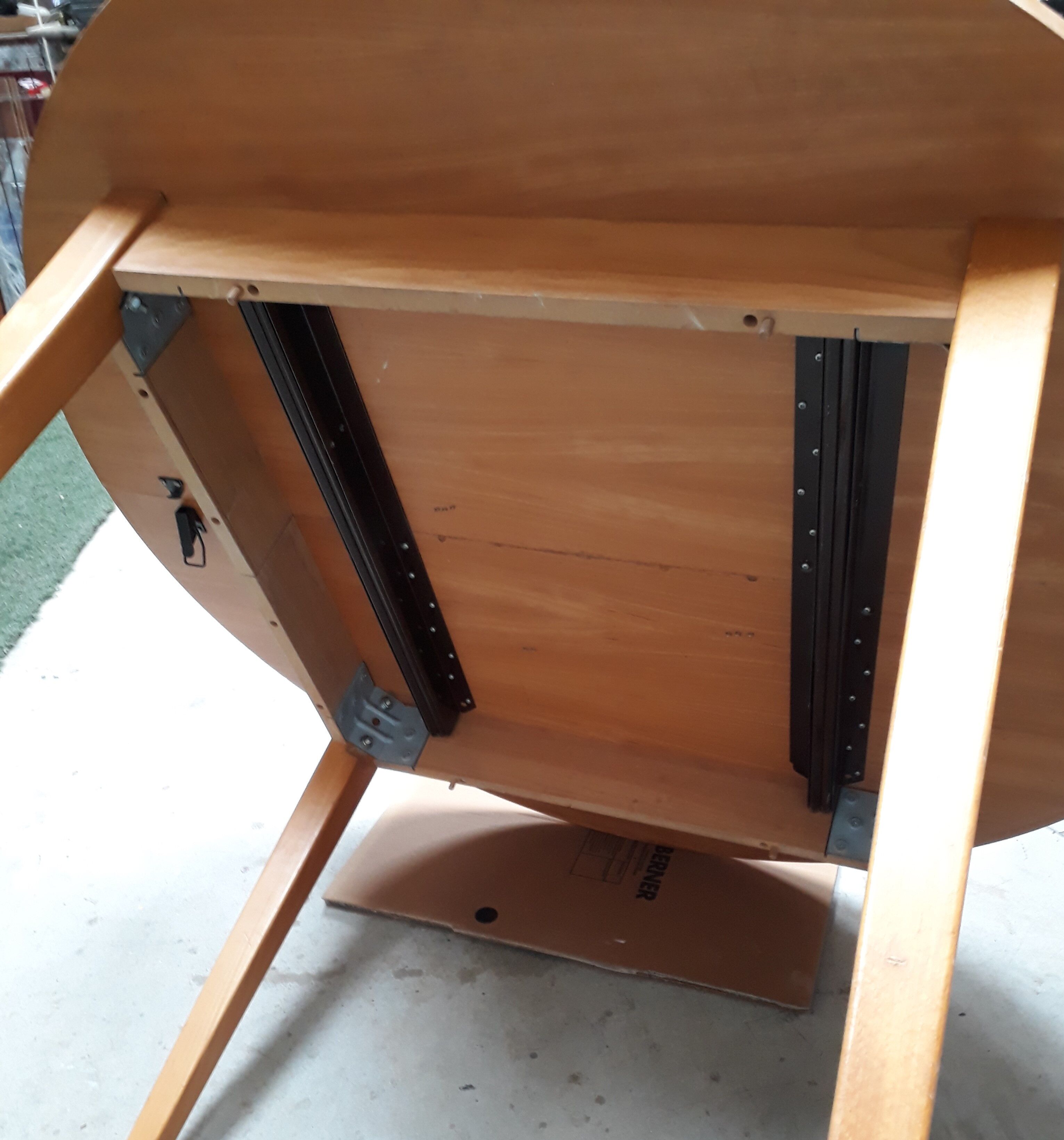 Danish oval table oval 160x120cm, 1975
