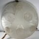 Sabino art deco basin ceiling light signed 1930 France