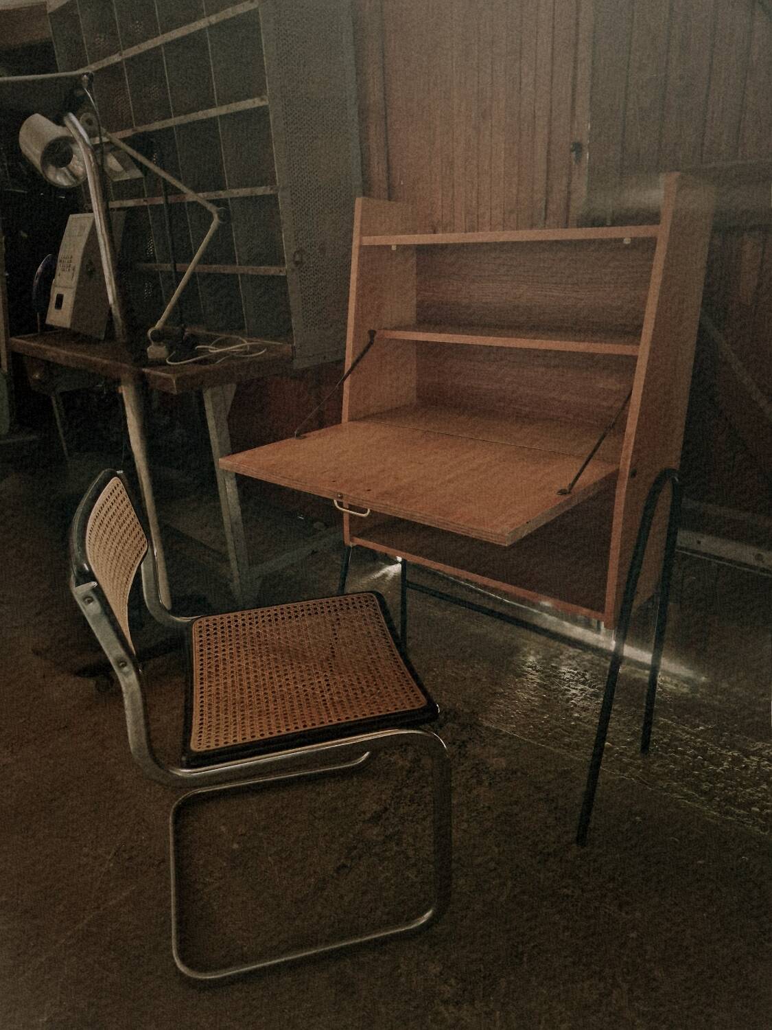 Bureau Secrétaire dans le goût Guariche, Hitier 1950, 60