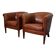 Vintage Dutch Leather Club Chairs, Set of 2