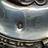 A lovely Regency-style silver mustard pot from the 19th century.