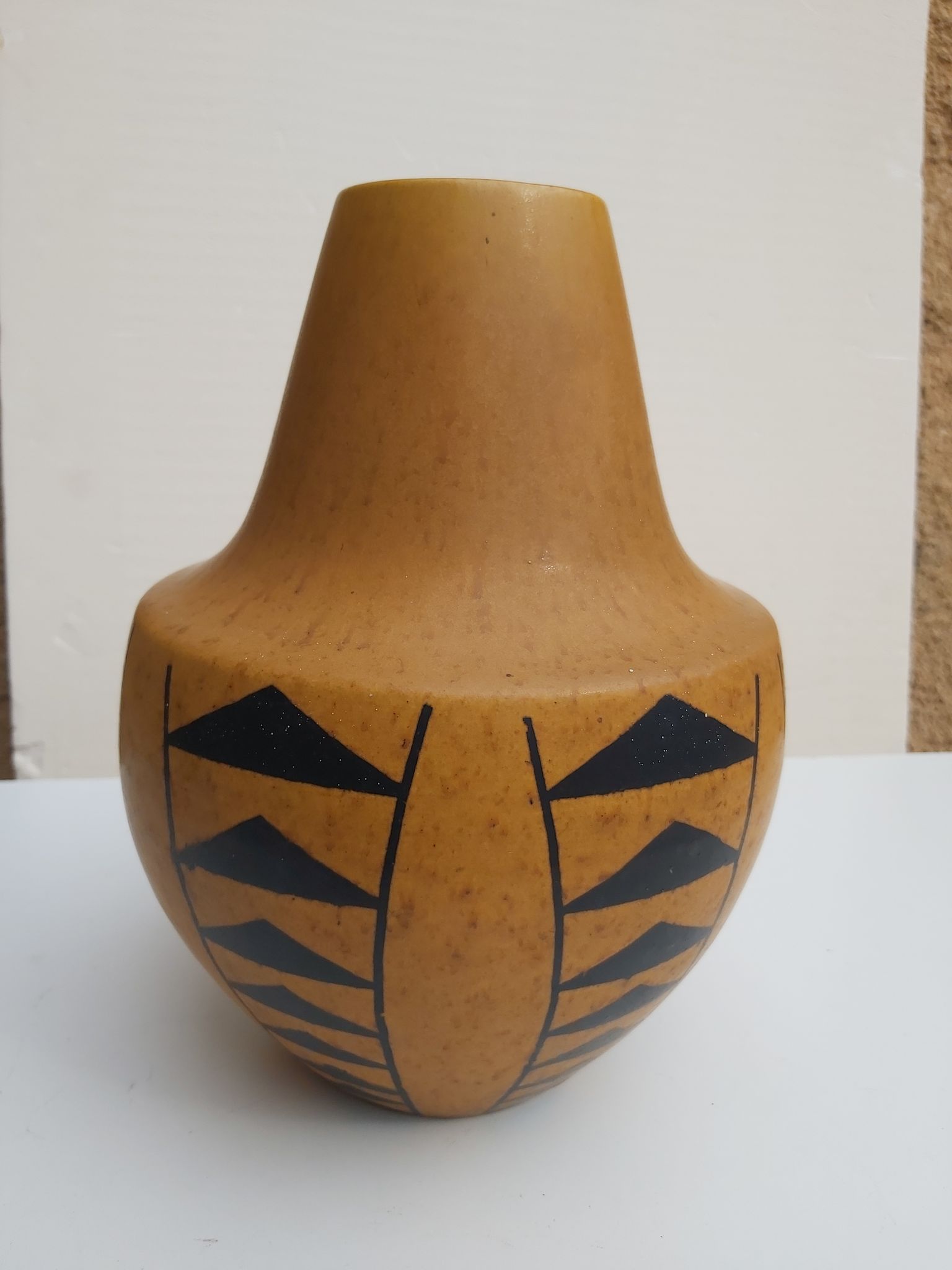 Art deco earthenware vase
