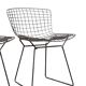 Suite de 4 Chaises "Wire" — Harry Bertoia pour Knoll (Rilsan Noir)