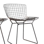 Suite de 4 Chaises "Wire" — Harry Bertoia pour Knoll (Rilsan Noir)