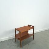 Table d’appoint en teck danois, table vintage