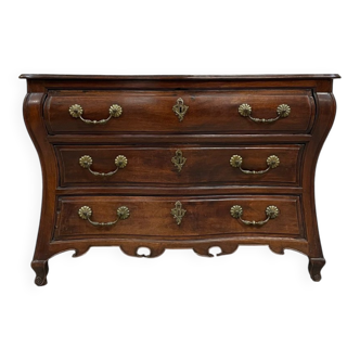 Antique Solid Wood Chest of Drawers with Three Drawers – Louis XV Styl