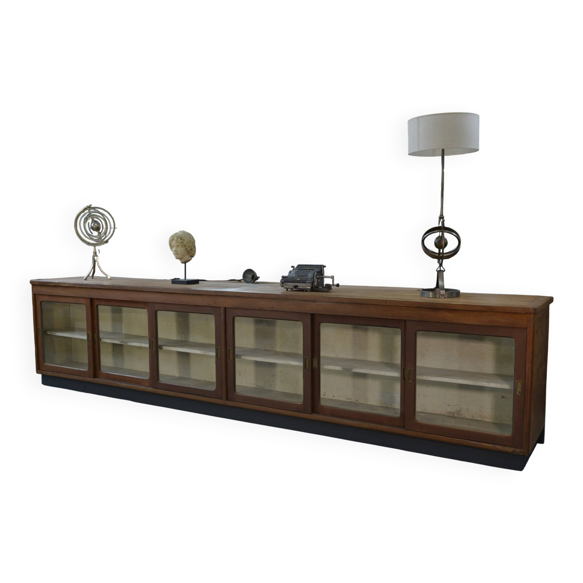 Large sideboard/cabinet with sliding glass doors