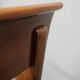 French Art Deco walnut dining chair set with armchairs, France 1930s