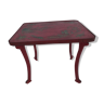 Table d'appoint rouge de chine années 50