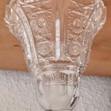 Sculpted glass vase
