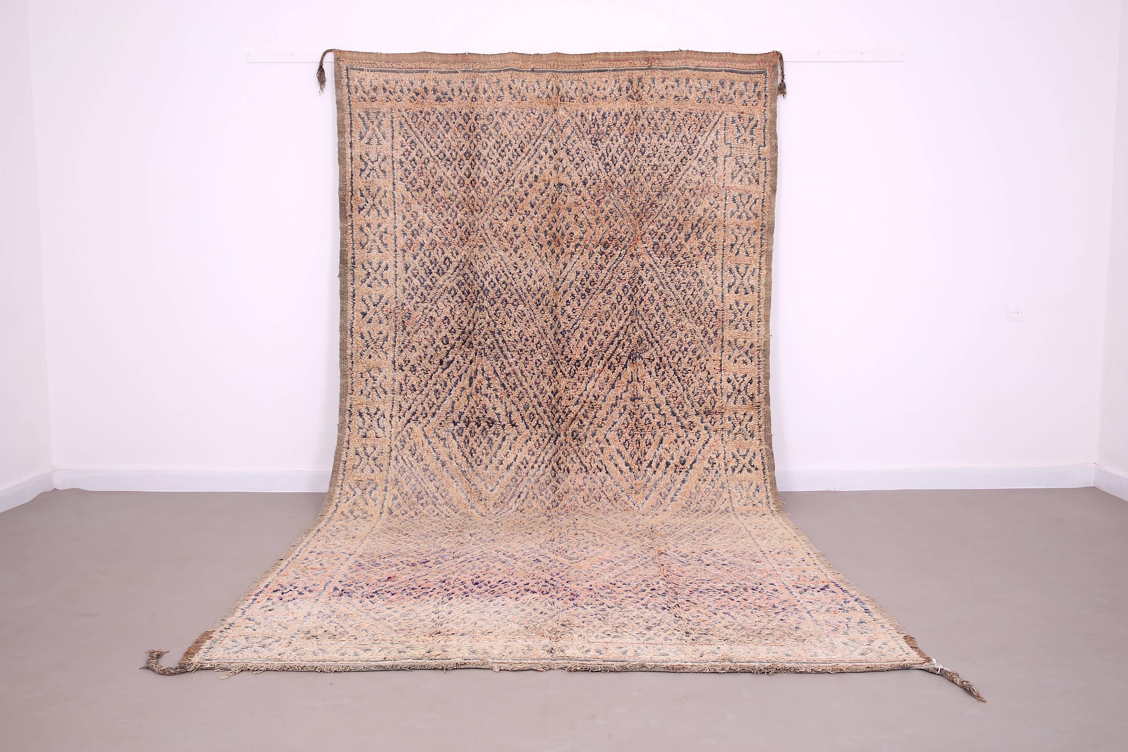 Vintage Beni Mguild Rug 196 CM X 383 CM - tapis marocain berbere - moroccan rug