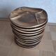 12 Longchamp fondue plates