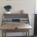 Office XIXth pickled oak