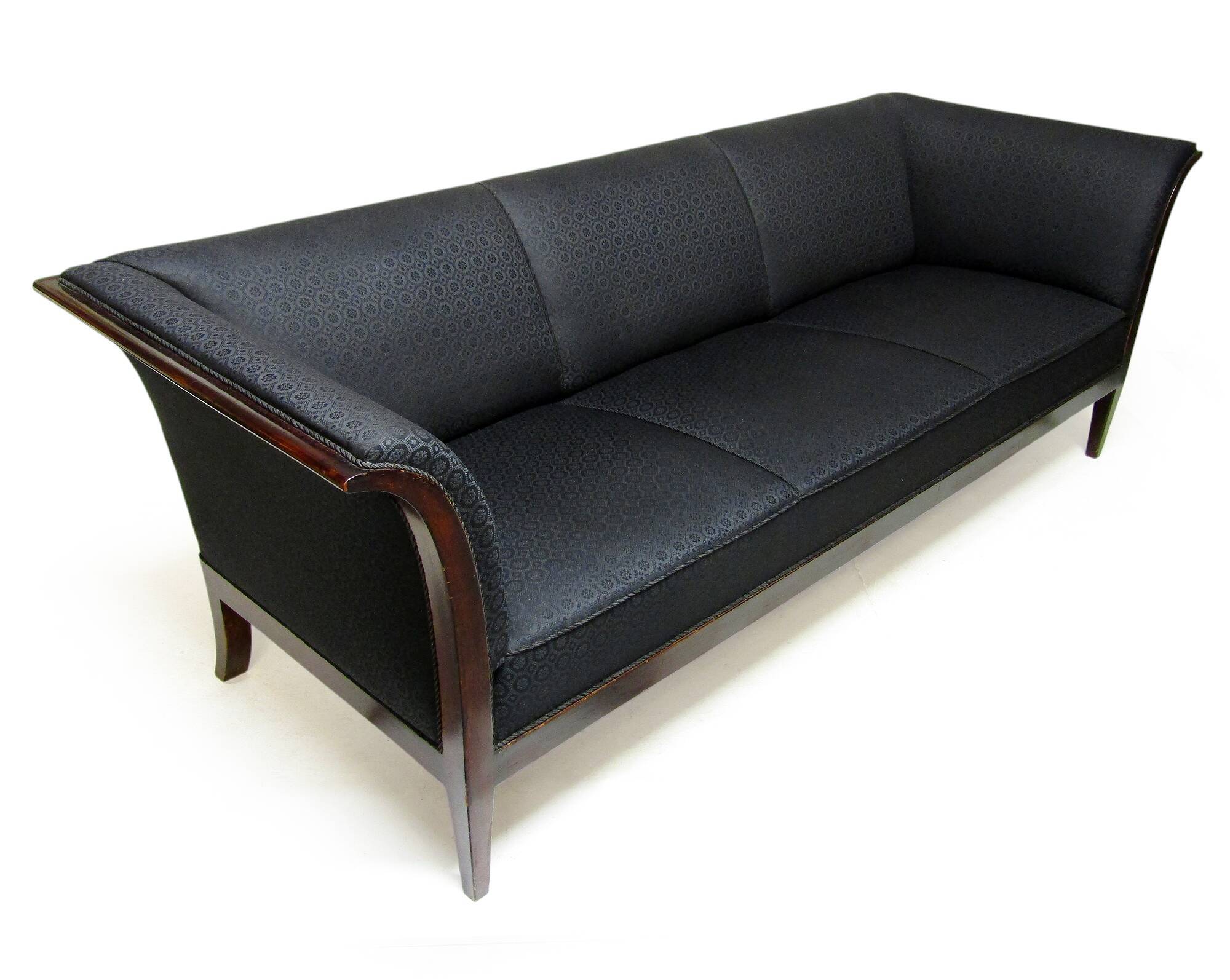 1930s Danish Art Deco 3-Seater Sofa by Frits Henningsen