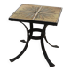 Vintage coffee table, wrought iron and ceramic