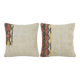 Set of 2 vintage kilim cushion covers 61x61 cm
