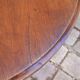 1930 Art Deco pedestal table in solid walnut