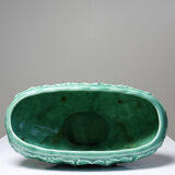 Small earthenware planter in relief barbotine style with ivy, Sylvac England.