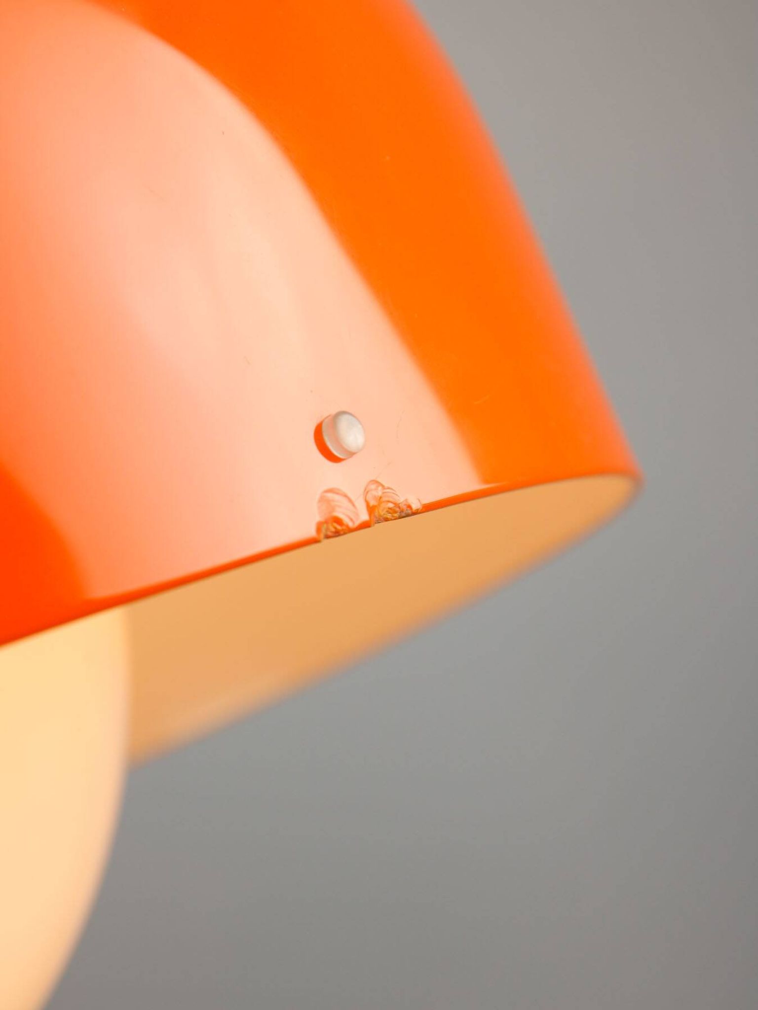 Big Space Age Pendant from Guzzini in Orange, 1970s