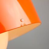 Big Space Age Pendant from Guzzini in Orange, 1970s