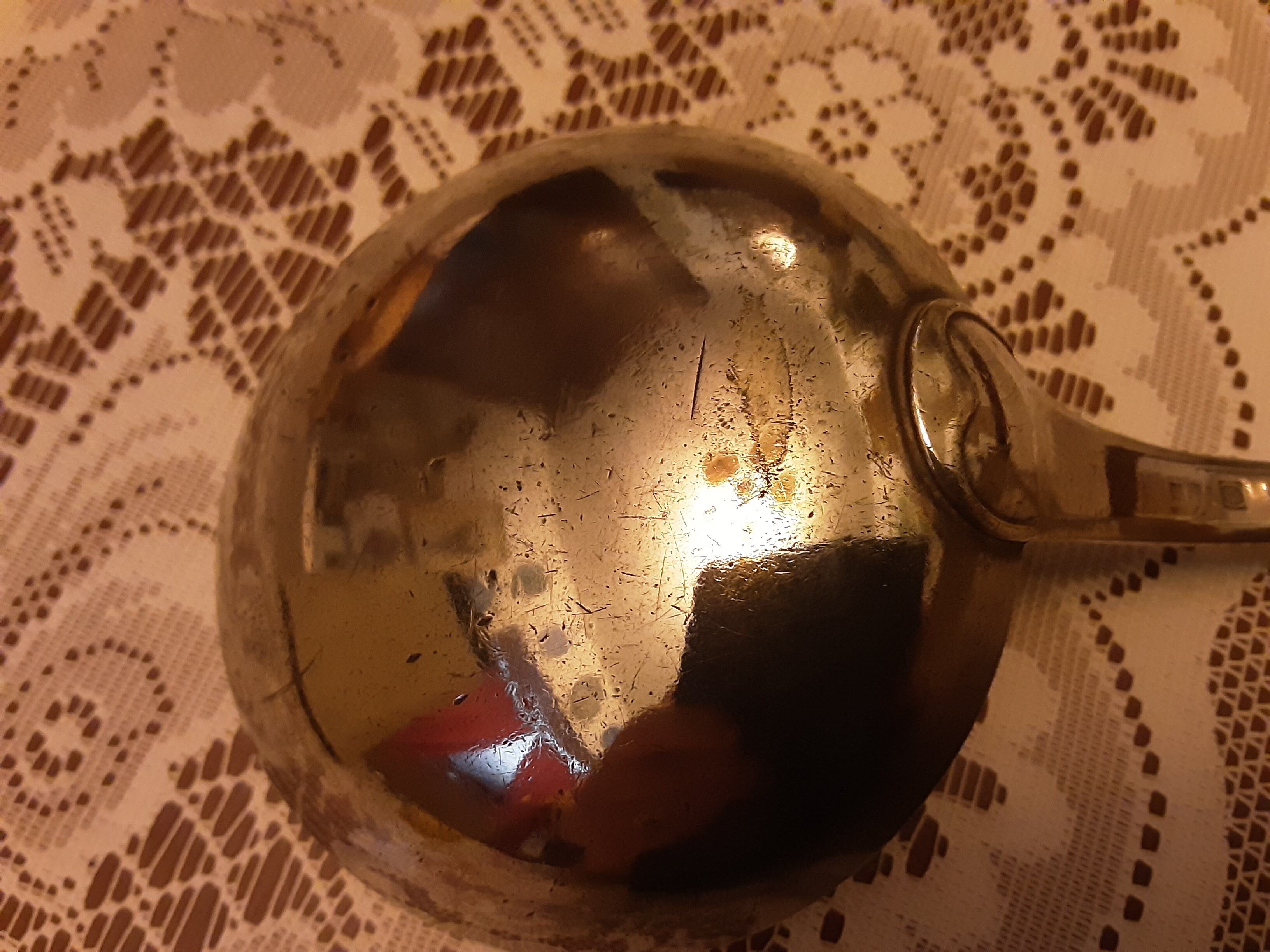 Silver metal ladle Christofle