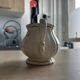 Old cream jug "Nous deux" in Sarreguemines earthenware.