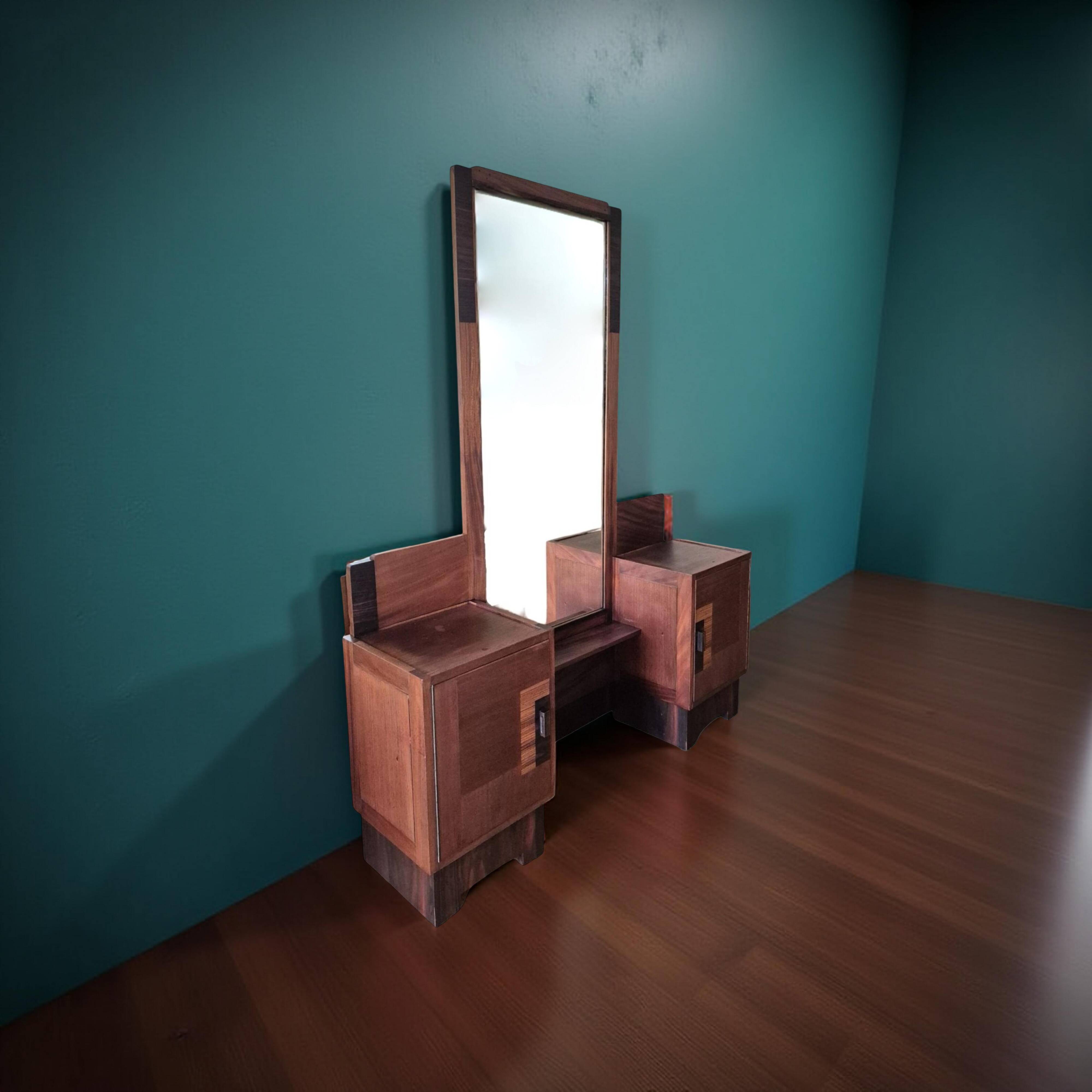 Amsterdam school vanity by 't Woonhuys Amsterdam, Netherlands 1920s