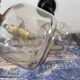 Pair of vintage smoked glass wall lights