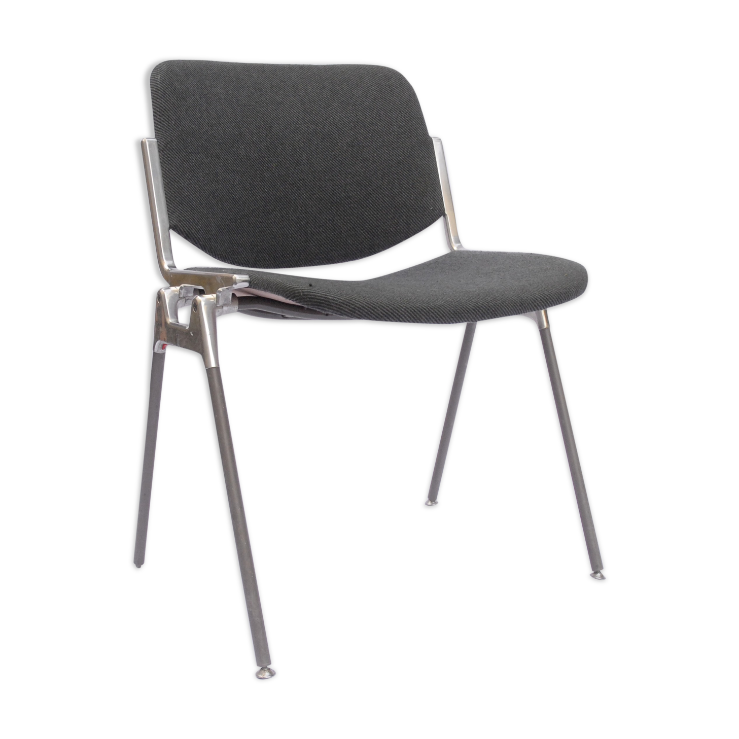 Giancarlo Piretti DSC 106 chair for Castelli with grey fabrics - 60-70