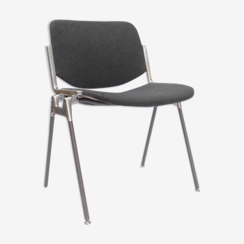 Giancarlo Piretti DSC 106 chair for Castelli with grey fabrics - 60-70