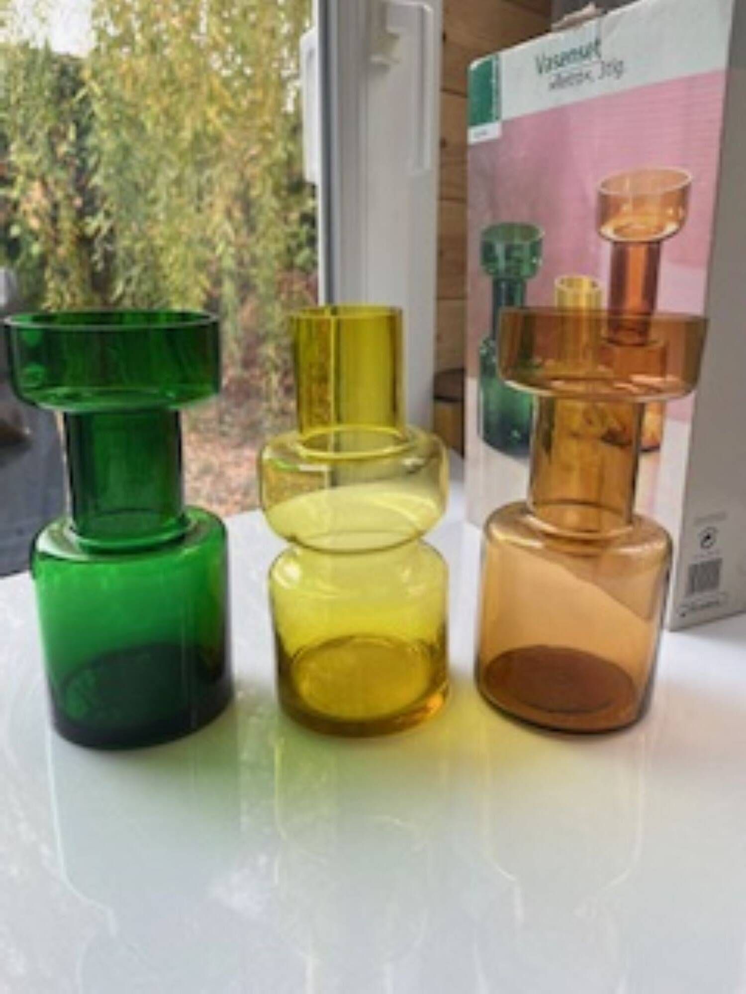 Many vases designed in the 70s.